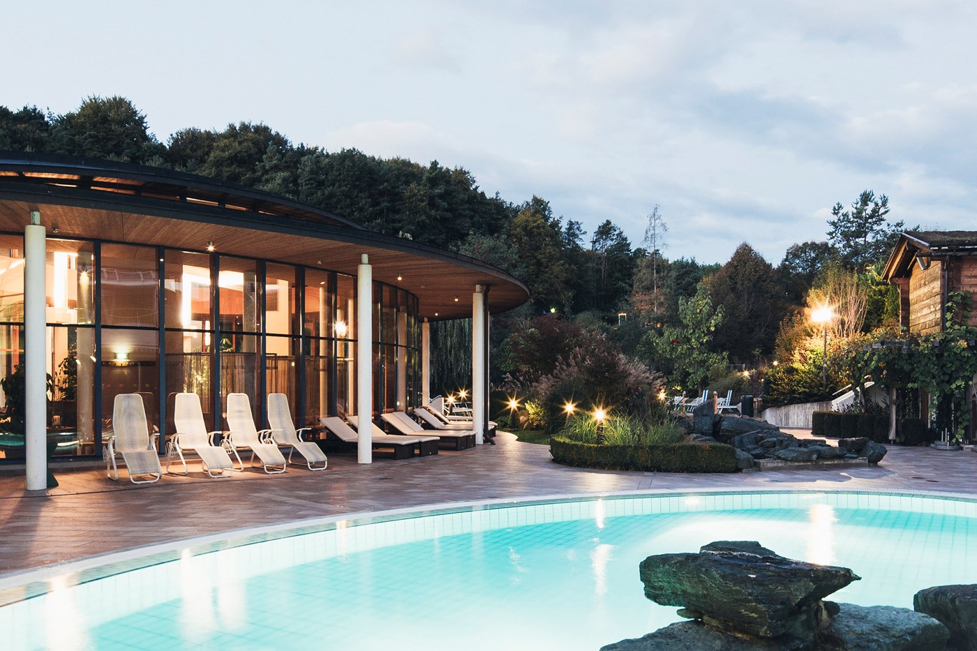 Therme Loipersdorf Schaffelbad Abendstimmung
